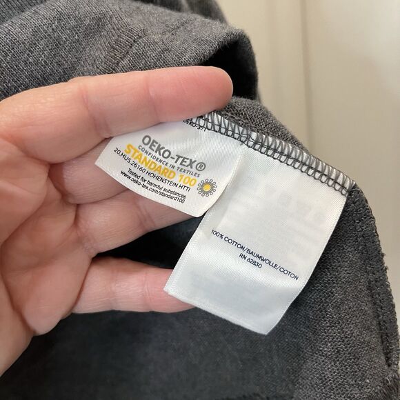 Lands End Gray Knit Cotton Button Front Casual Skort Pull On Shorts Womens Sz 10 - Picture 5 of 8